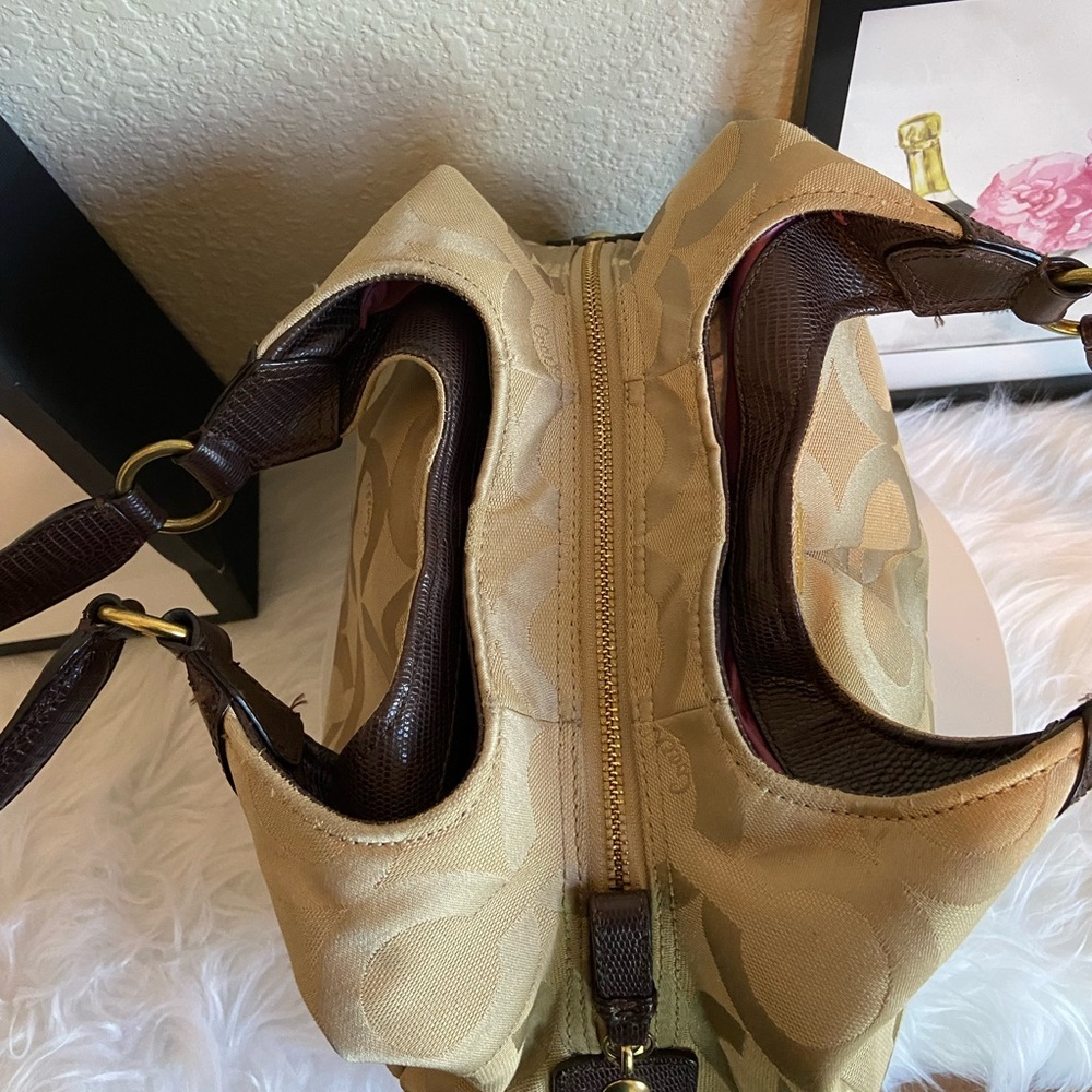 Coach Maggie Madison Signature Canvas/Leather Shoulder Bag - Picture 5 of 14